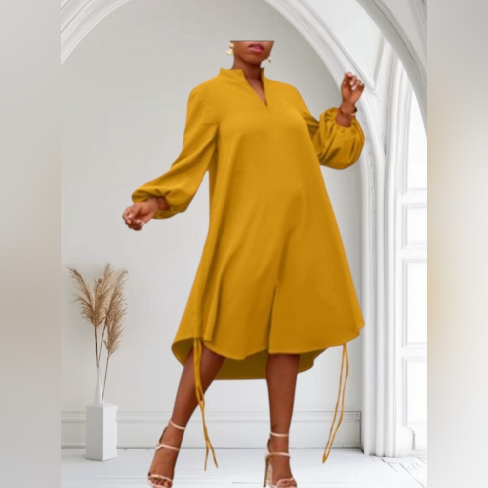 STYLEWE Mustard Long Sleeve Dress SIZE 2XL NWT